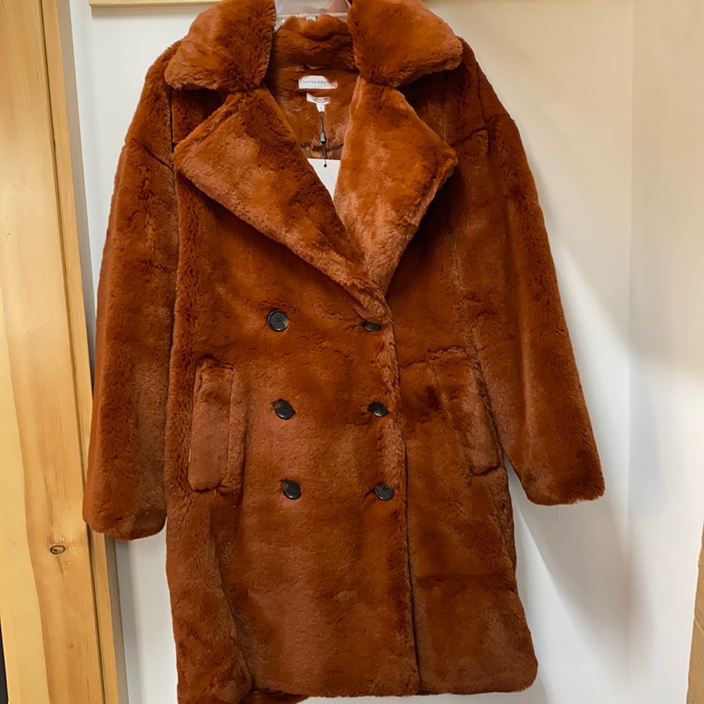 Fuzzy urban outfitters coat